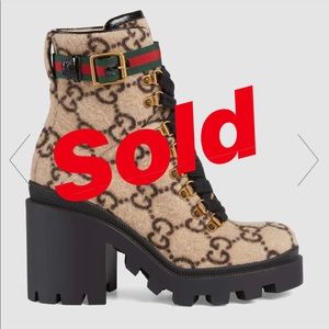 Gucci “GG” Wool Ankle Boot
